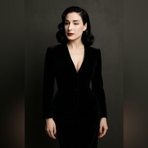 3 for $15 Vintage Badgley Mischka Black Jacket and Skirt Set